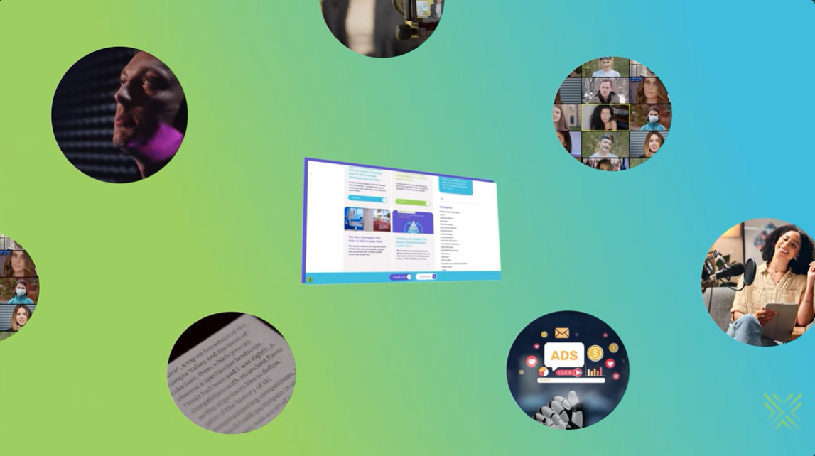 a group of pictures, functioning as a content ecosystem